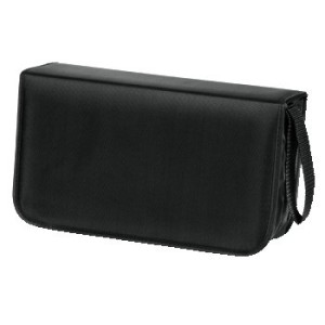 Hama CD Wallet Nylon 120, black 120 discos Negro