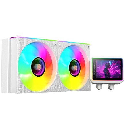 Mars Gaming ML-VISIONII240W Procesador Kit de refrigeración líquida 12 cm Blanco 1 pieza(s)