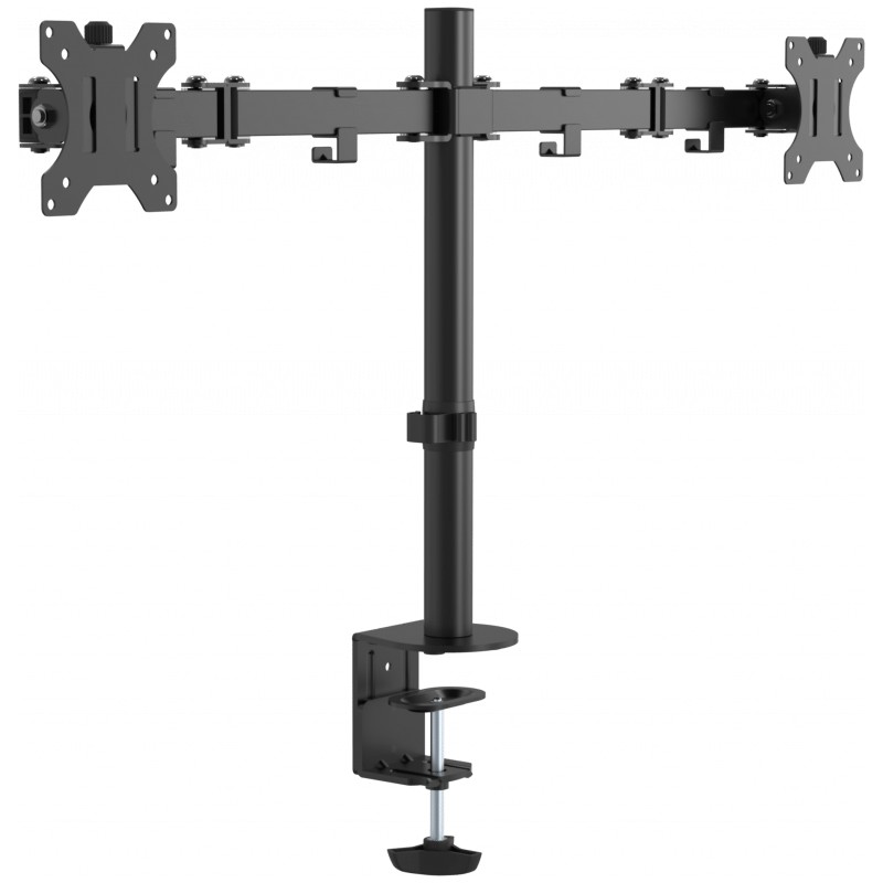 VFM-DPD2B soporte para monitor 68,6 cm (27") Negro Escritorio