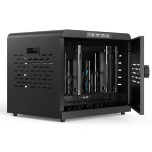 CC1601B-EU organizador para estación de carga Montaje en pared y sobremesa Acero Negro