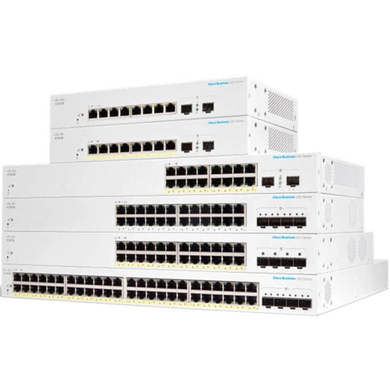 CBS220-48P-4X-EU switch Gestionado L2 Gigabit Ethernet (10/100/1000) Energía sobre Ethernet (PoE) Blanco