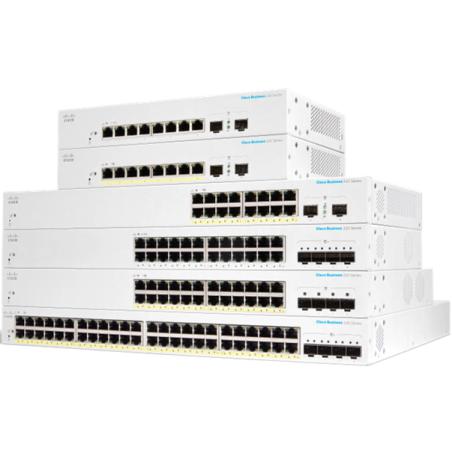 CBS220-48P-4X-EU switch Gestionado L2 Gigabit Ethernet (10/100/1000) Energía sobre Ethernet (PoE) Blanco