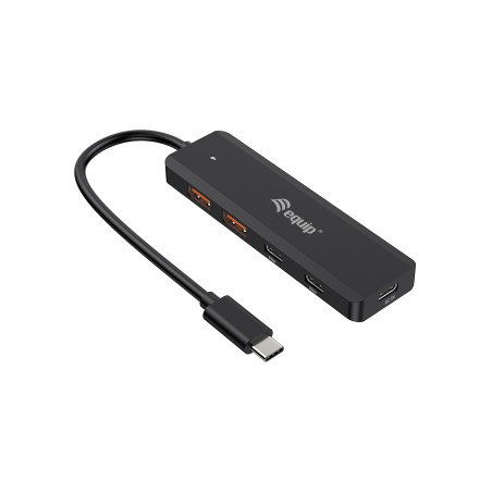 Equip 128966 hub de interfaz USB 3.2 Gen 2 (3.1 Gen 2) Type-C 10000 Mbit s Negro
