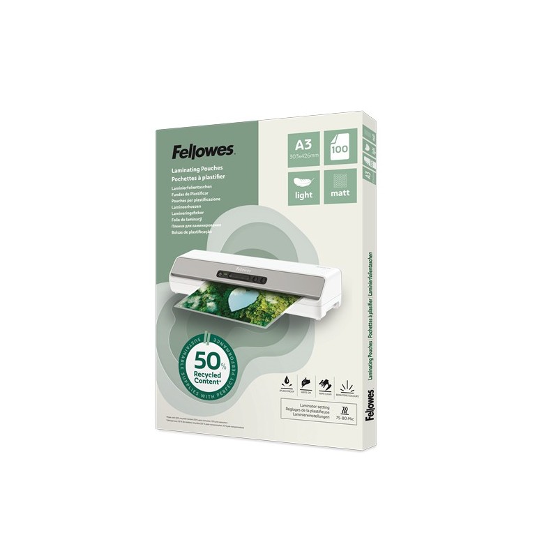 Fellowes 100143436 plastificador 100 pieza(s)