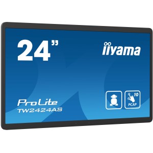 iiyama TW2424AS-B1 pantalla para PC 60,5 cm (23.8") 1920 x 1080 Pixeles 4K Ultra HD Pantalla táctil Negro
