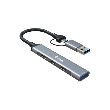 Equip 128969 hub de interfaz USB 3.2 Gen 1 (3.1 Gen 1) Type-C 5000 Mbit s Gris