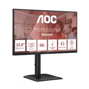 AOC E4 24E4CV pantalla para PC 60,5 cm (23.8") 1920 x 1080 Pixeles Full HD LED Negro