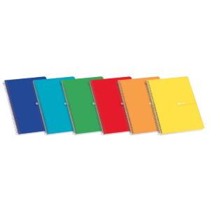 100302775 cuaderno y block 80 hojas Colores surtidos - Pack de 10 unidades