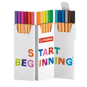 point 88 rotulador Fino Multicolor - Pack de 10 unidades