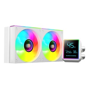 Mars Gaming ML-LCDPRO240W Procesador Kit de refrigeración líquida 12 cm Blanco 1 pieza(s)