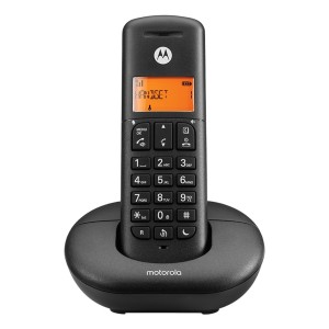 Motorola E201 Teléfono DECT Identificador de llamadas Negro