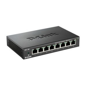 D-Link DES-108 switch No administrado L2 Gigabit Ethernet (10 100 1000) Escritorio Negro