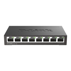 D-Link DGS-108 switch No administrado L2 Gigabit Ethernet (10 100 1000) Escritorio Negro