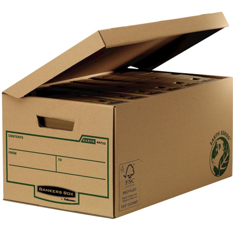 4472205 caja de almacenaje Negro, Marrón Rectangular Papel