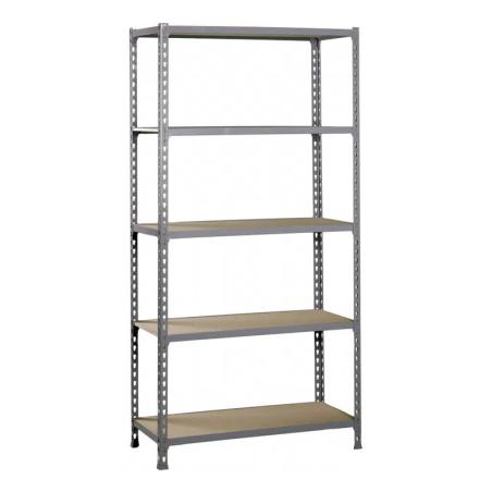 Maderclick 5/400 Aglomerado Metal Gris, Madera natural