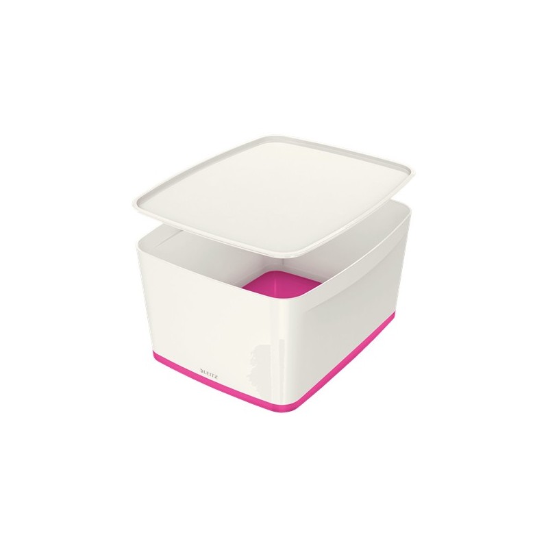 Leitz MyBox Bandeja de almacenamiento Rectangular Plástico Rosa, Blanco