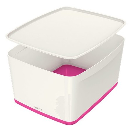 Leitz MyBox Bandeja de almacenamiento Rectangular Plástico Rosa, Blanco