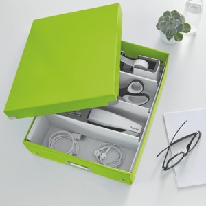 Leitz Click & Store WOW Caja de almacenaje Rectangular Caja de cartón Verde