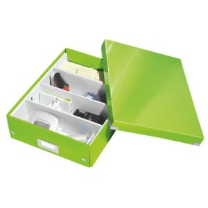 Leitz Click & Store WOW Caja de almacenaje Rectangular Caja de cartón Verde