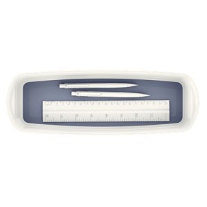 Leitz MyBox Bandeja de almacenamiento Rectangular Plástico Gris, Blanco