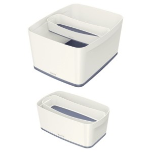 Leitz MyBox Bandeja de almacenamiento Rectangular Plástico Gris, Blanco