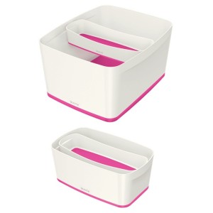 Leitz MyBox Bandeja de almacenamiento Rectangular Plástico Rosa, Blanco
