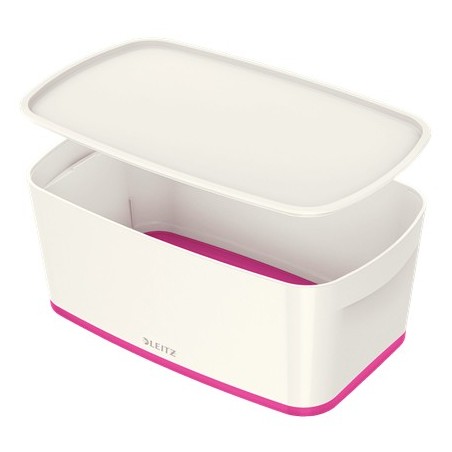 Leitz MyBox Bandeja de almacenamiento Rectangular Plástico Rosa, Blanco