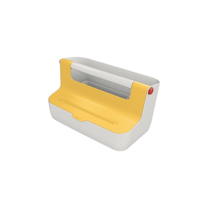 Leitz 61250019 caja de almacenaje Rectangular Acrilonitrilo butadieno estireno (ABS) Blanco, Amarillo