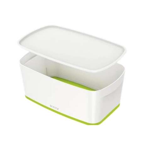Leitz 52291054 caja de almacenaje Rectangular Plástico Verde, Blanco