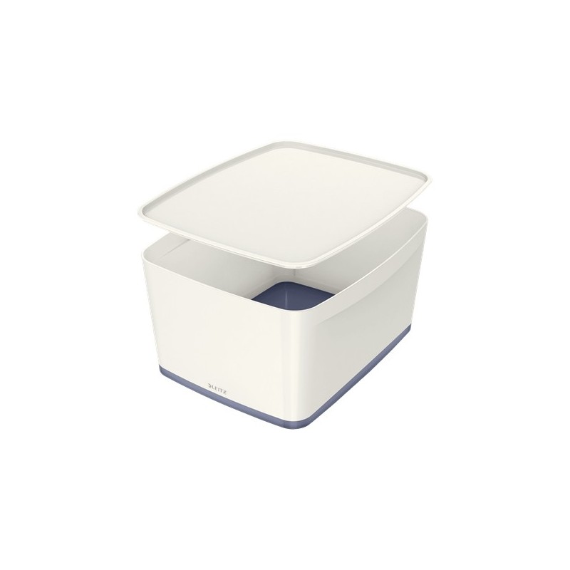 Leitz MyBox Bandeja de almacenamiento Rectangular Plástico Gris, Blanco