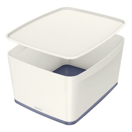 Leitz MyBox Bandeja de almacenamiento Rectangular Plástico Gris, Blanco