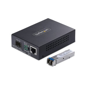 StarTech.com MCM1110SMLC40 conversor de rede de média 2000 Mbit s 1310 nm Modo único Preto
