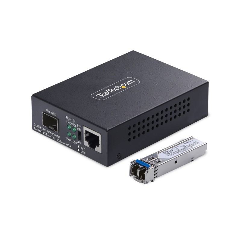 StarTech.com MCM1110SMLC40 convertidor de medio 2000 Mbit s 1310 nm Monomodo Negro
