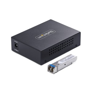 StarTech.com MCM1110SMLC20 convertidor de medio 2000 Mbit s 1310 nm Monomodo Negro