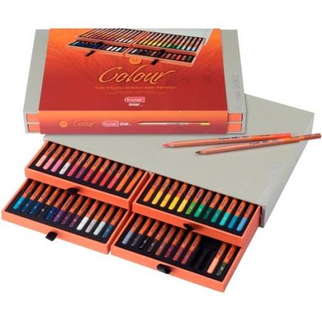 TALENS BRUYNZEEL COLOUR BOX 48 LÁPICES DE COLOR DESIGN SURTIDOS -ESTUCHE DE LUJO- - Color no elegible