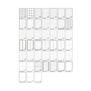 LP4W-10574 etiqueta de impresora Blanco