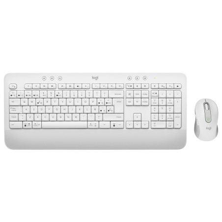 Logitech 920-011019 teclado Ratón incluido Oficina Bluetooth QWERTY Español Blanco