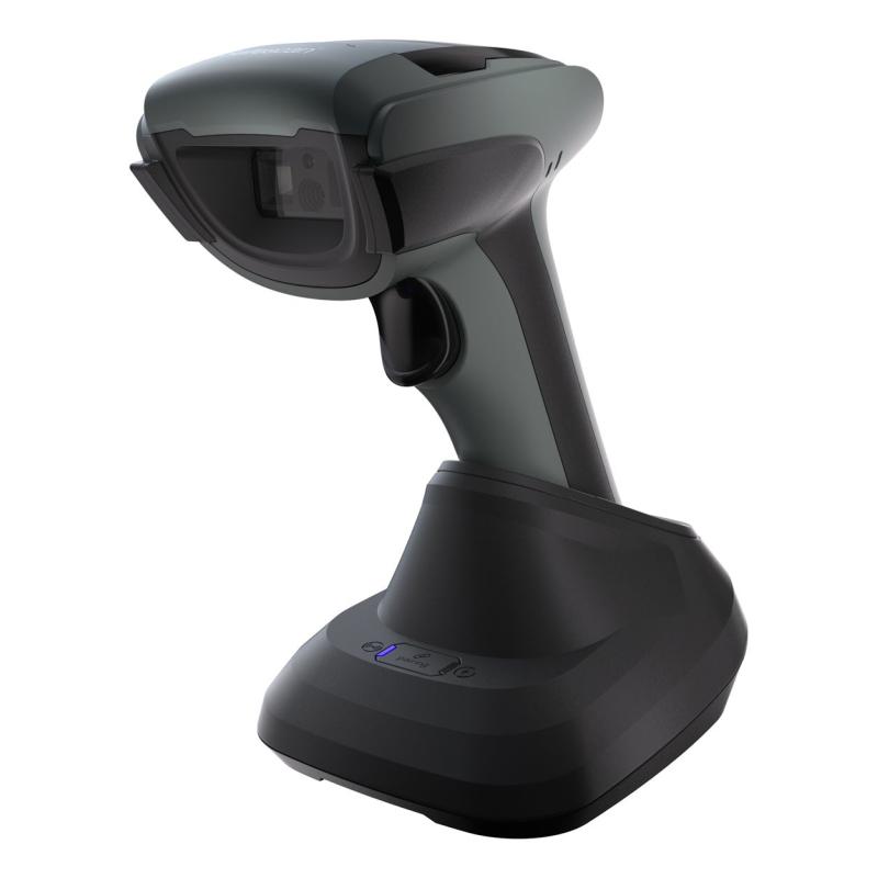 350-BT Lector de códigos de barras portátil 1D/2D CMOS Negro, Gris