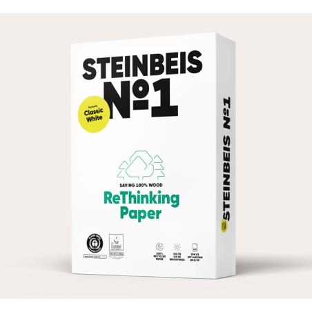 PAQ. 500H PAP STEINBEIS CLASSIC WHITE A3 80GR RECI