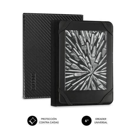 Funda Libro Electrónico Clever Ebook Case 6" Black