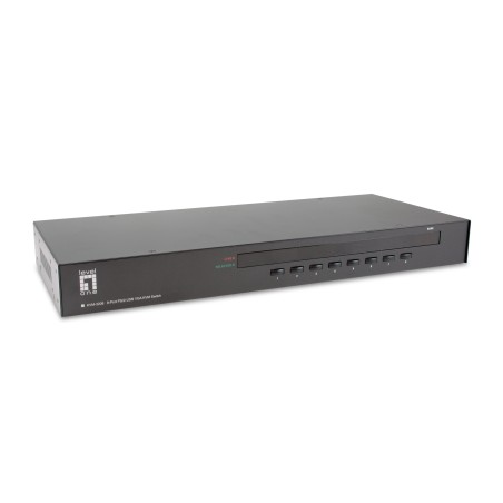 LevelOne KVM-3208 interruptor KVM Montaje en rack Negro
