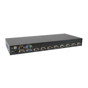 LevelOne KVM-3208 interruptor KVM Montaje en rack Negro