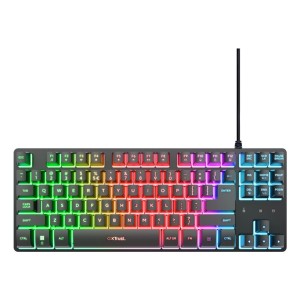 Trust GXT 833 Thado TKL teclado Juego USB QWERTY Español Negro