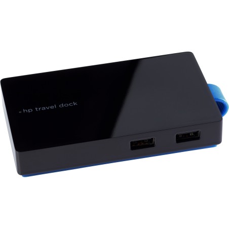 HP USB-A Travel Dock for All notebook Alámbrico USB 3.2 Gen 1 (3.1 Gen 1) Type-A Negro