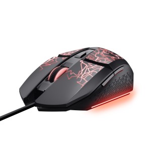 Trust GXT 113 Felox ratón Juego mano derecha USB tipo A Óptico 6400 DPI