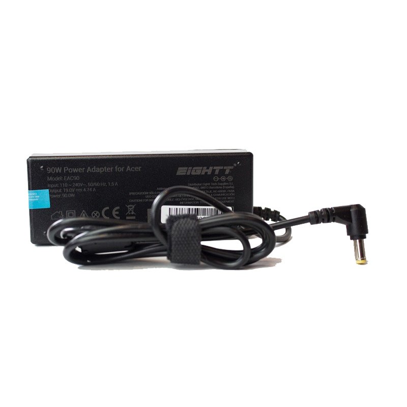 EAC90 adaptador e inversor de corriente Interior 90 W Negro