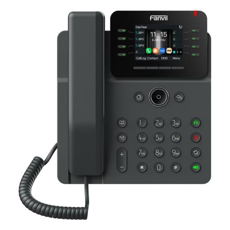 V62G teléfono IP Negro 12 líneas LCD