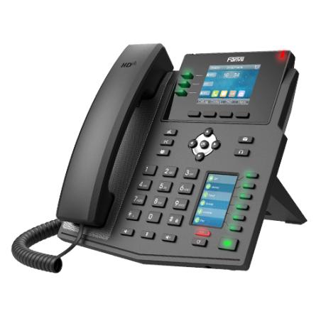 X4U teléfono IP Negro 12 líneas LCD Wifi