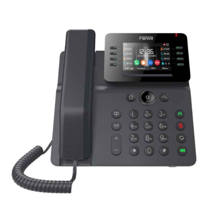 V64 teléfono IP Negro 12 líneas LCD Wifi