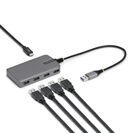 StarTech.com 5G4AC-USB-A-HUB hub de interfaz USB 3.2 Gen 1 (3.1 Gen 1) Type-A 5000 Mbit s Gris